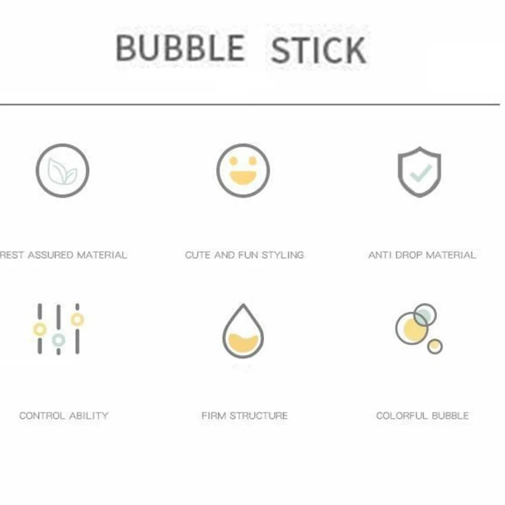 Bubble Stick : 32 Holes with 10 Pcs bubble Liquid included