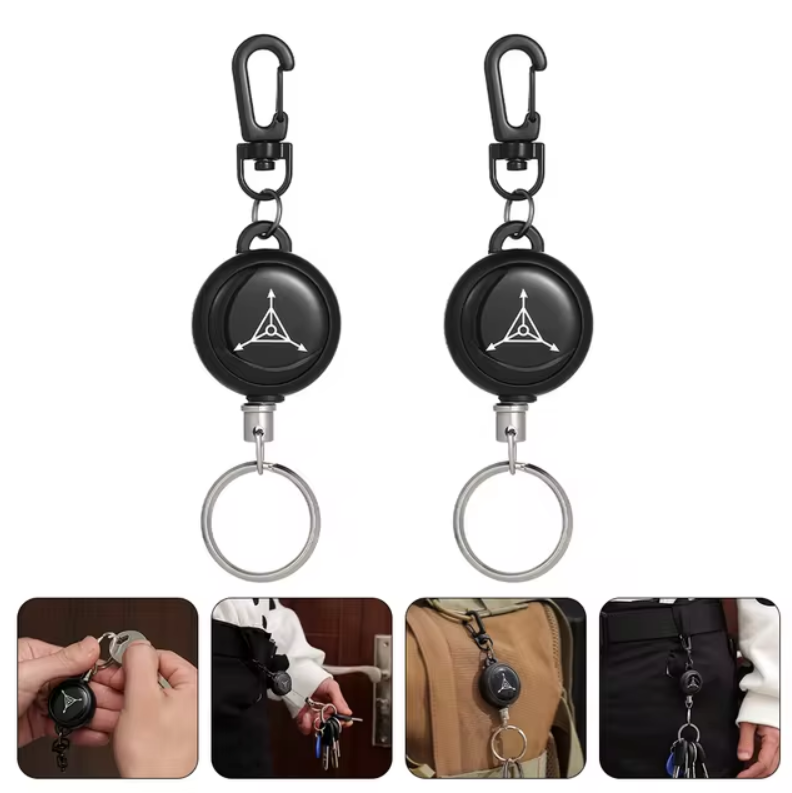 Retractable key holder