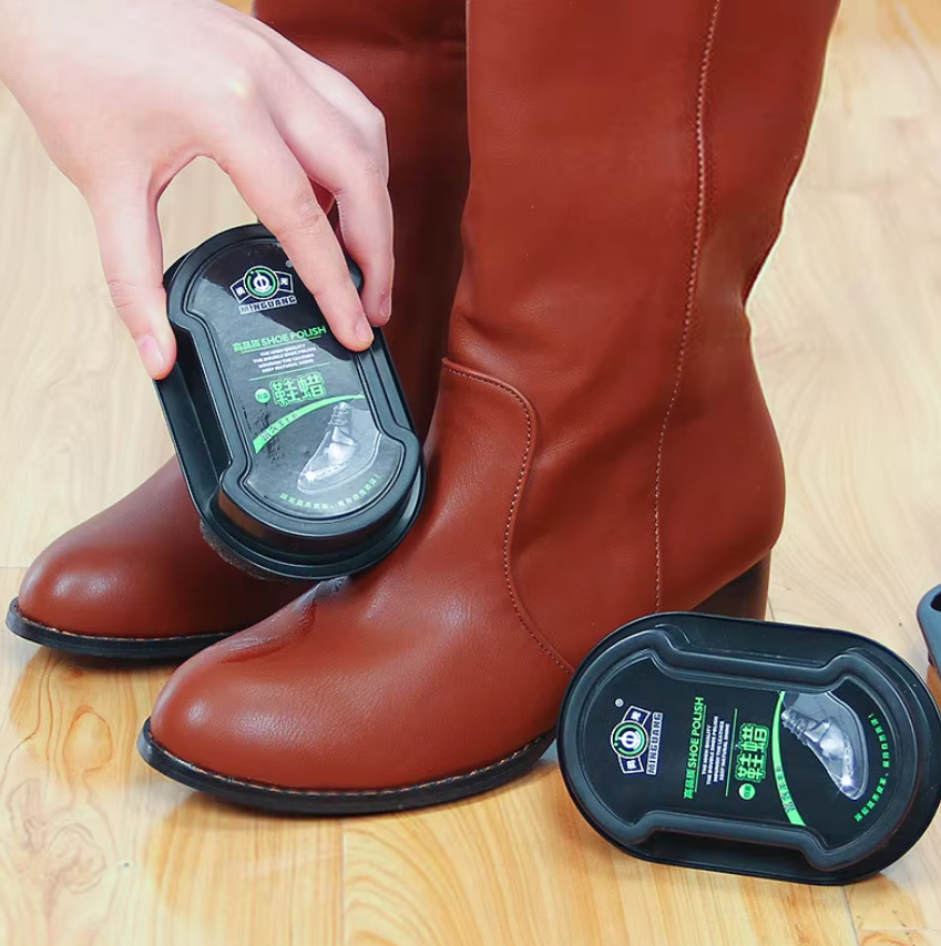 Shine On with the Double-Sided Leather Shoe Brush