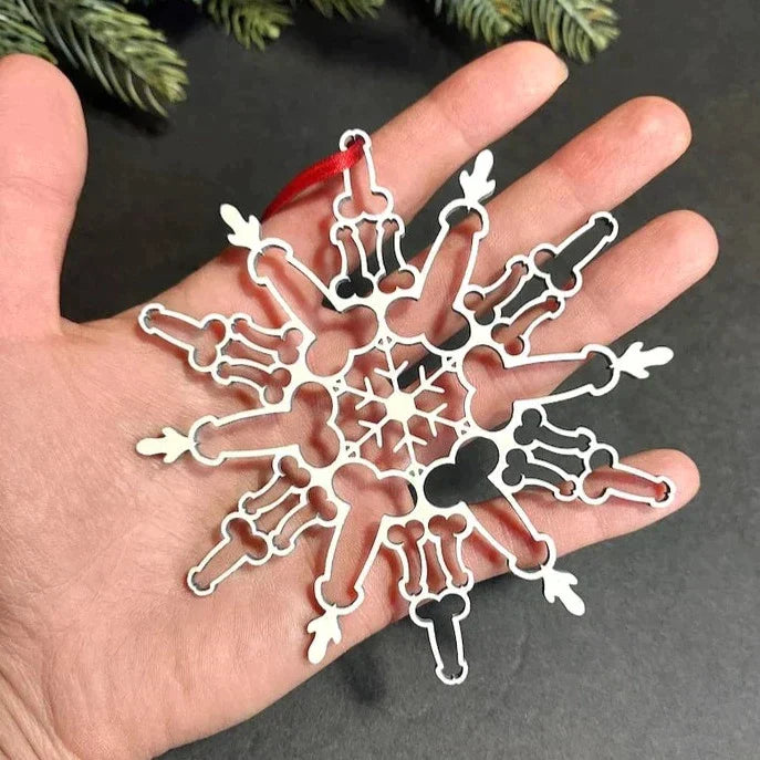 Weiner Snowflake Ornament