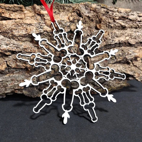 Weiner Snowflake Ornament